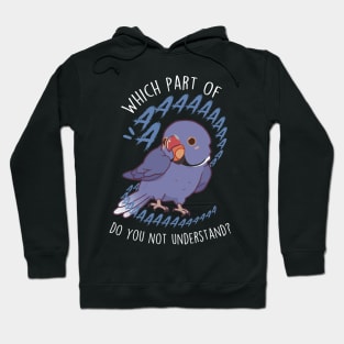 Violet Indian Ringneck Parrot Aaaa Hoodie